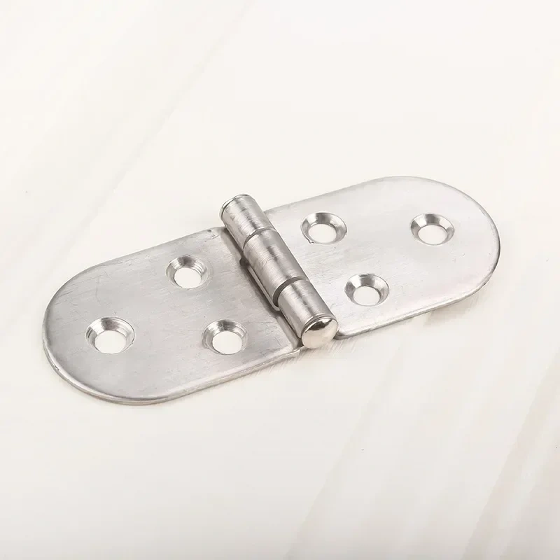 1PCS 201 Stainless Steel Flush Hinges 180 degree Cabinet Hinges Door Semicircle Hinges Furniture Accessories