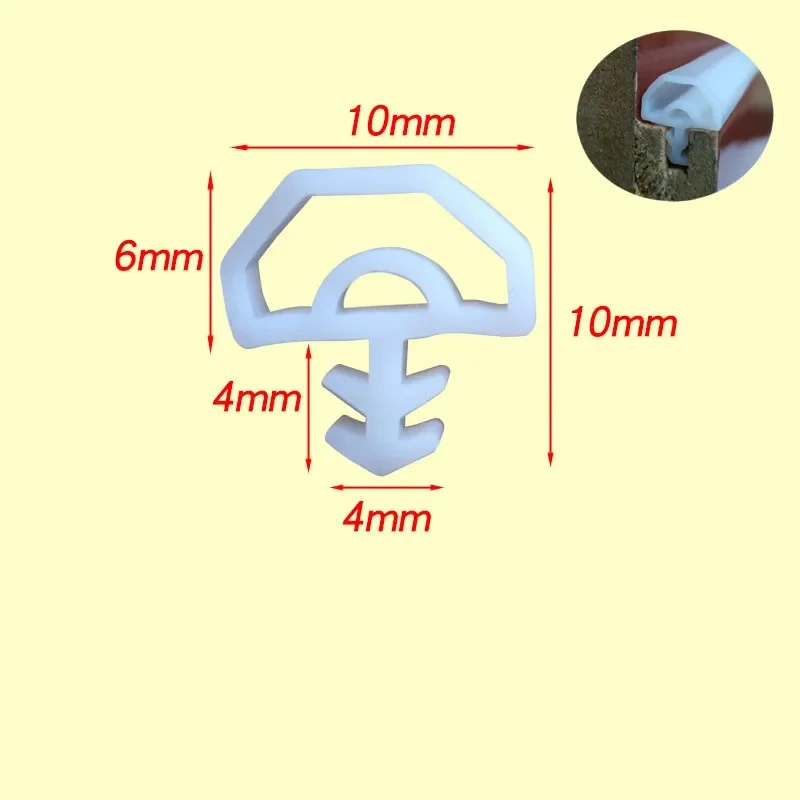 New generation of silicon rubber sealing strips crash soundproof door thong strip door window sealed slot type square premium 5m