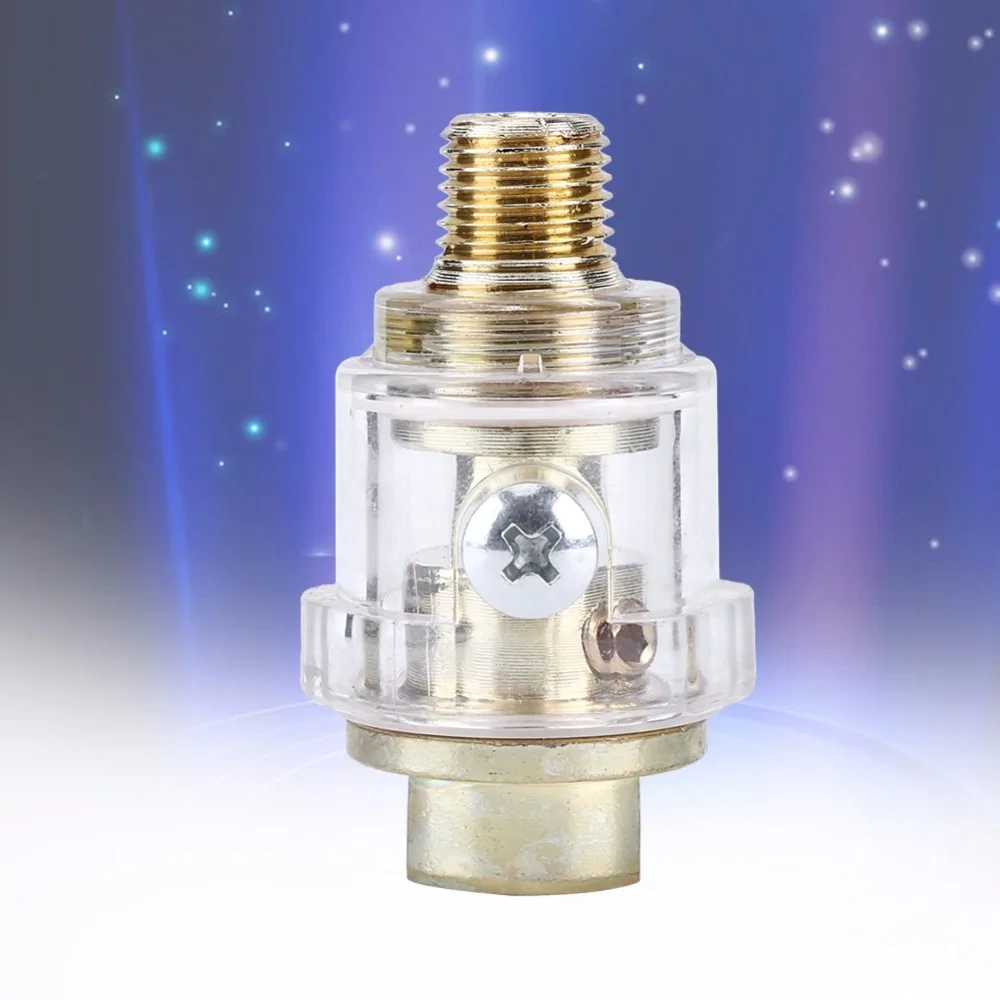 1/4 Inch NPT In-Line Oiler Lubricator for Pneumatic Tool & Air Tool Compressor Pipe Hose Oiler Accessories