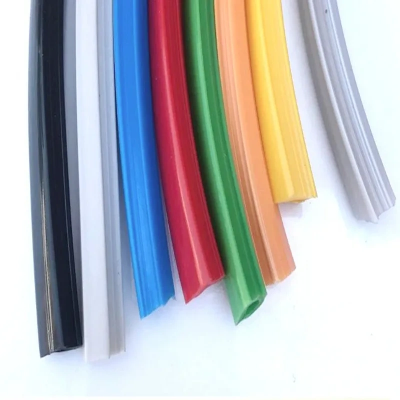 1 meters 20/30/40/50 series 6mm/8mm /10mm flat seal for 2020 aluminum profile soft Slot Cover/ Panel Holder C-Beam machine