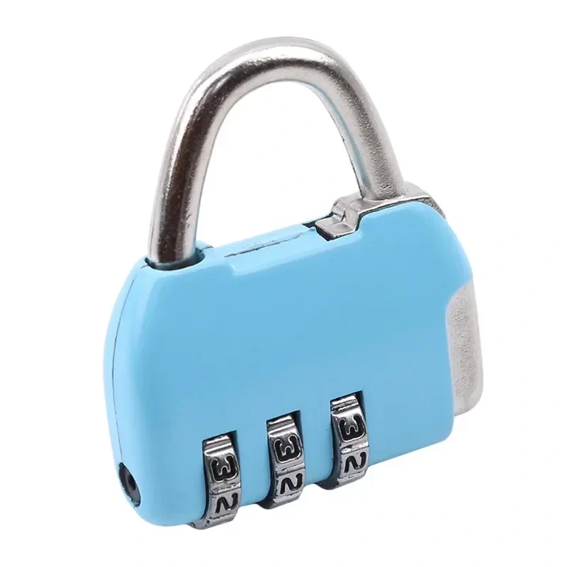 3 Digit Dial Combination Code Number Lock Padlock Luggage Zipper Bag Backpack Handbag Suitcase Drawer Outdoor Firm Durable Locks