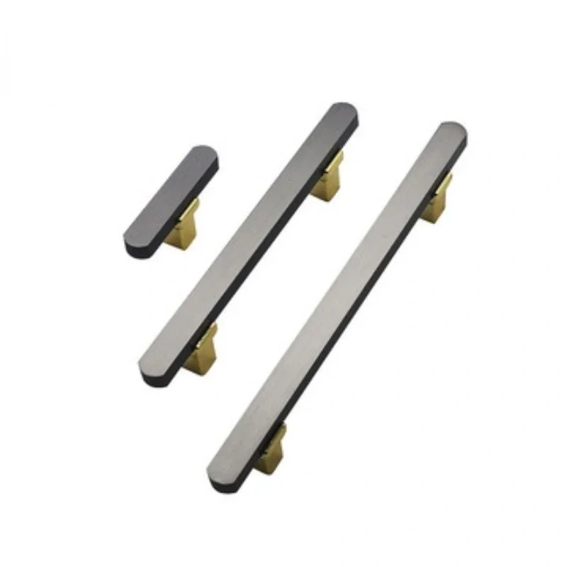 Nordic simple handle wardrobe cabinet door handle metal zinc alloy drawer cabinet door handle furniture hardware