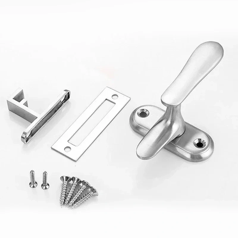 Stainless Steel Doors and Windows Sash Lock Window Latch Handle Sliding Window Handle Security Hasp Hardware Fittings