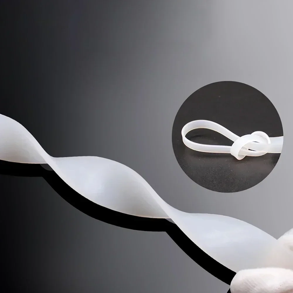 1/2/3/5M White Silicone Rubber Seal Strip Width 10/15/20/30/40mm Thick 2/3/4/5mm Anti-Slip Damper Sealing Gasket Heat Resistant
