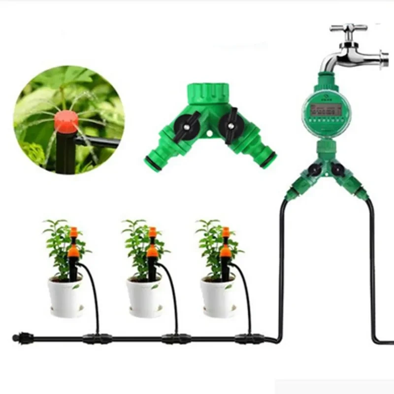 1pcs Automatic Electronic Water Timer Garden Irrigation Controller Electric Valve Garden   Display  System