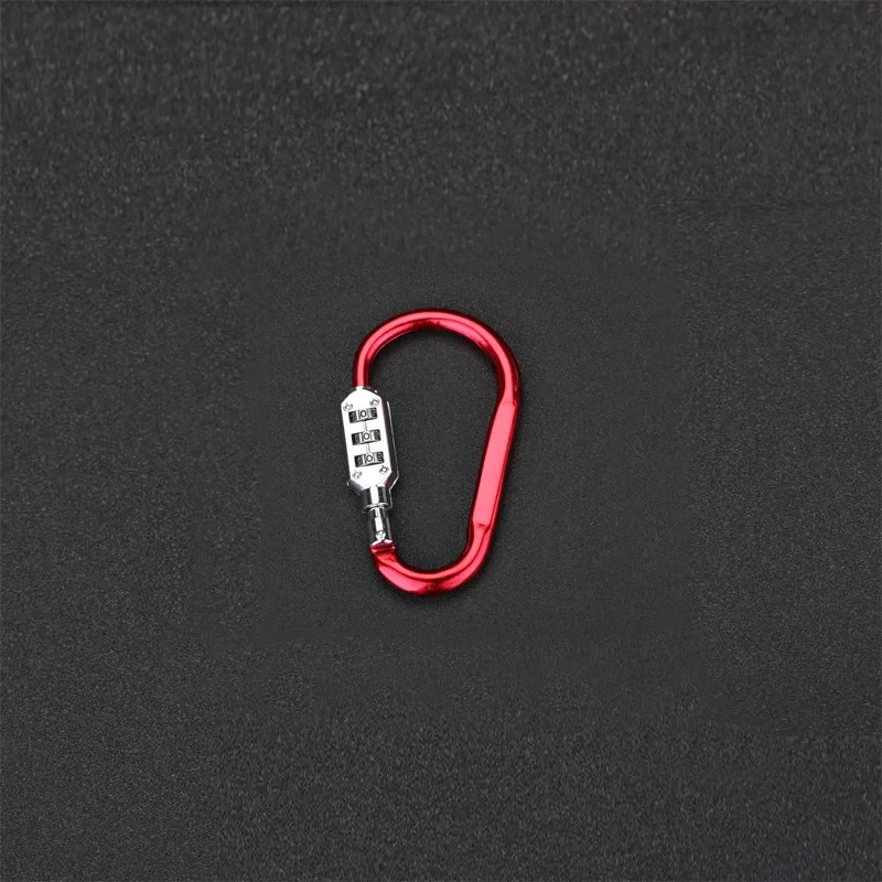 1pcs aluminium alloy Firm Portable Luggage Padlock 3 Dial Suitcase Security Travel Combination Lock Password lock hook