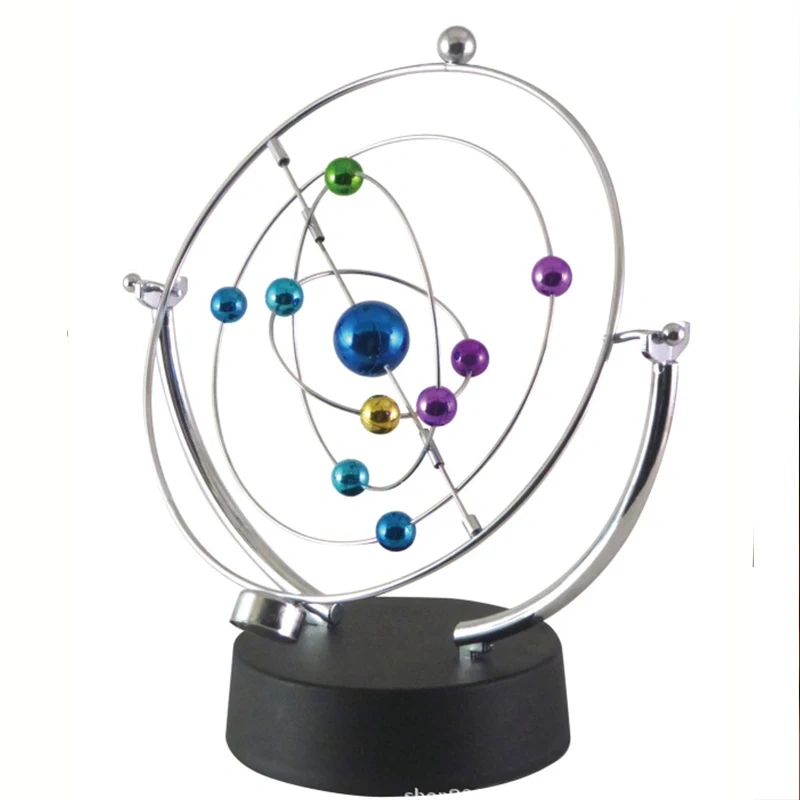 Rotation Perpetual Motion Swing Celestial Globe Pendulum Model Kinetic Orbital Revolving Gadget Home Decor Craft Ornament