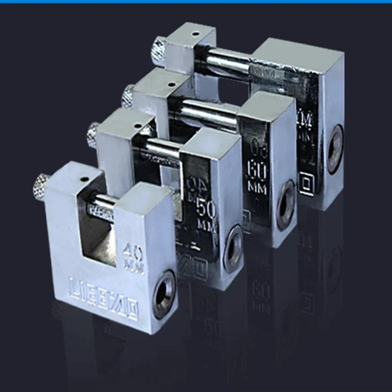 Rectangular padlock Burglar Padlock Security Safety Lock Antique Horizontal Opening anti-cutting anti-theft door lock
