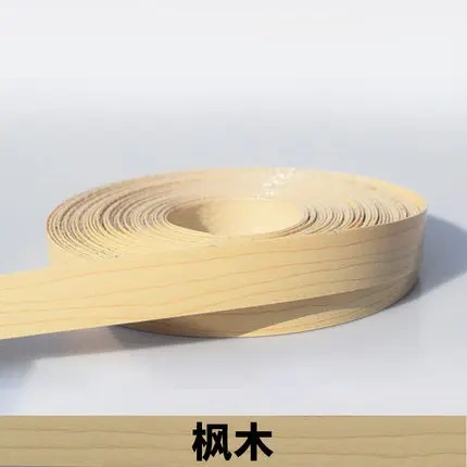 10M Self adhesive Furniture Wood Veneer Decorative Edge Banding PVC for Furniture Cabinet Office Table Wood Surface Edging
