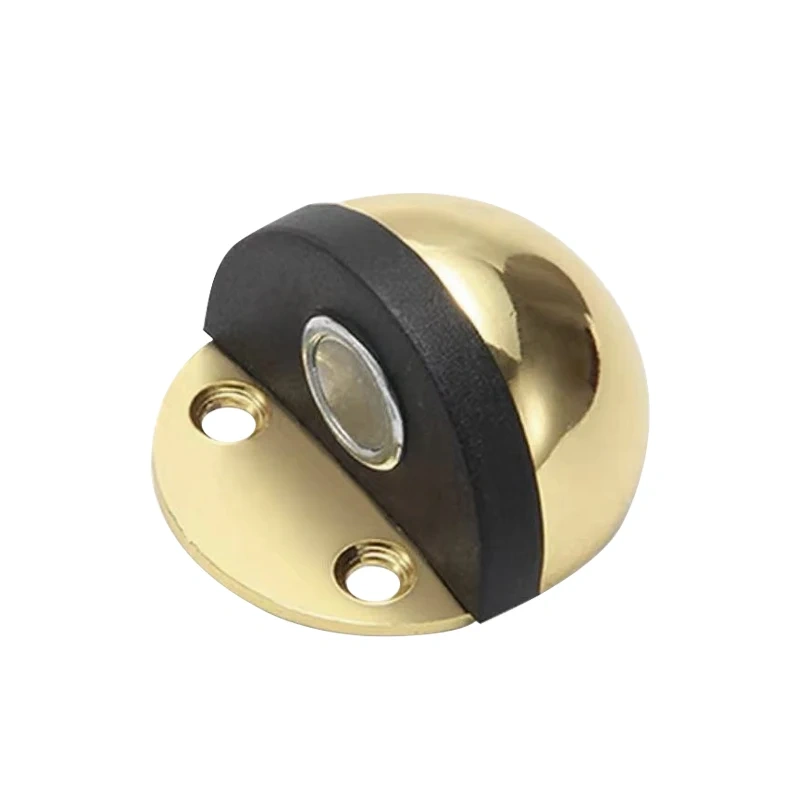 Stainless Steel Rubber Magnetic Door Stopper Non Punching Sticker Hidden Door Holders Floor Mounted Nail-free Door Stops