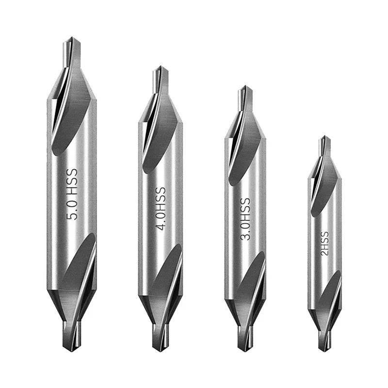 5/6/7Pcs Center Drill Bits Set 60-Degree Angle Center Drill Bits Kit Countersink Tools for Lathe Metalworking 1/1.5/2/2.5/3/4/5