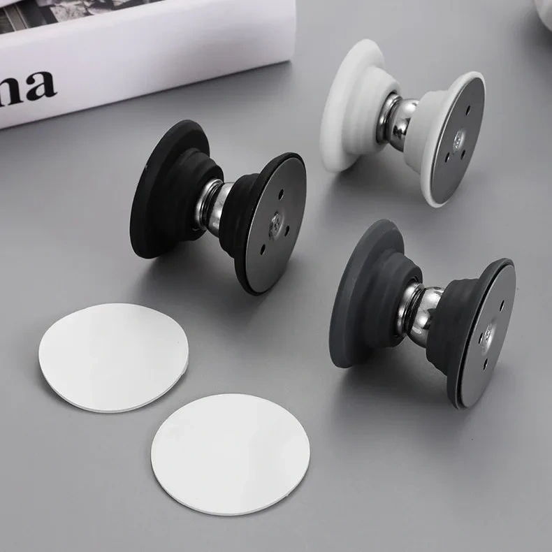1pc Short Punch-free Silicone Door Absorb Household Strong Magnetic Strong Silent Door Against Silicone Anti-collision Door