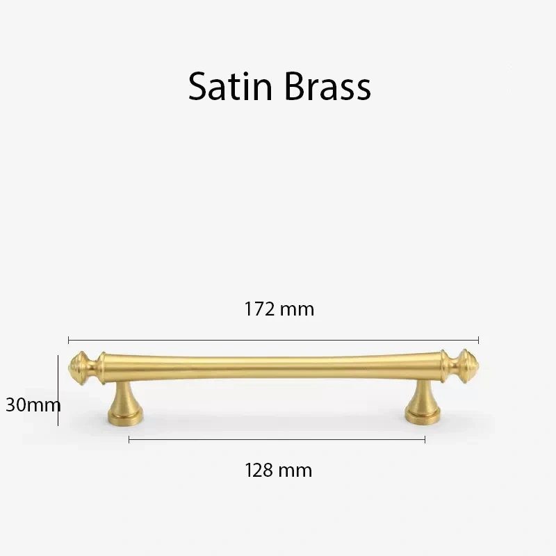 Elegant Dresser Drawer Pulls Satin Brass Kitchen Handles Drawer Pulls Bedroom Knobs Solid Brass T Bar Cabinet Hardware Bronze