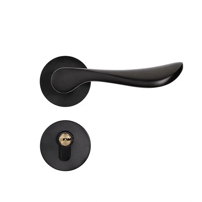 Aluminium Mechanische Lock Continental Indoor Minimalistische interieur deurklink slot Beveiliging Cilinder Mute Deurslot