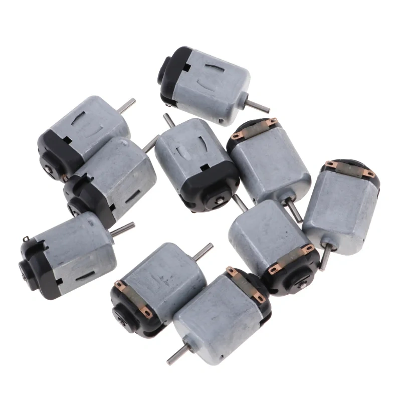 10Pcs 130 Micro DC Motor 3V-6V 8000RPM Miniature Electric motor four-wheel motor small DIY Toys Hobbies Smart Car