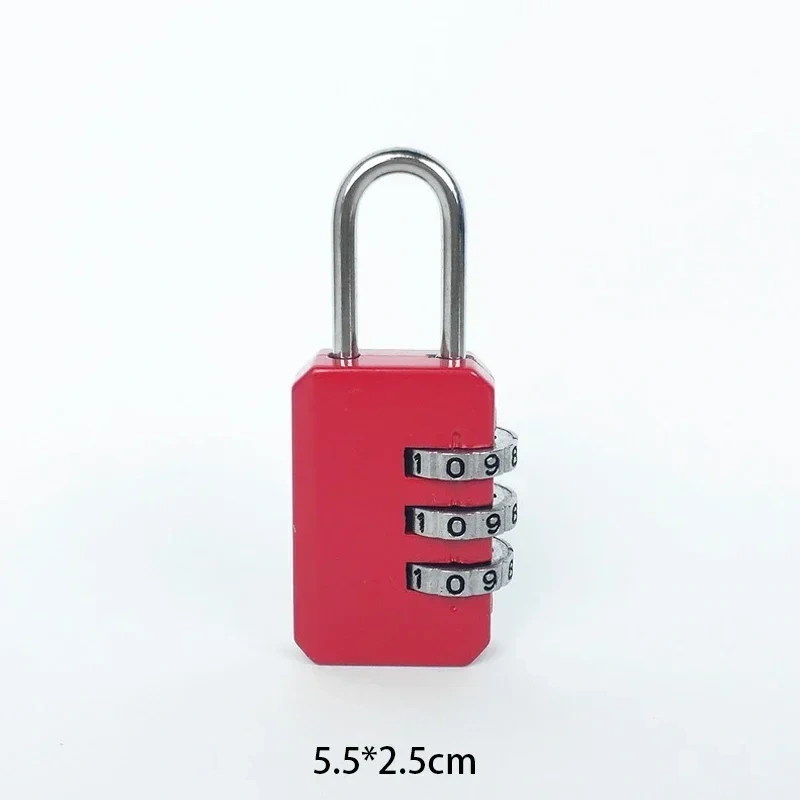 3 Digit Dial Combination Code Number Lock Padlock Luggage Zipper Bag Backpack Handbag Suitcase Drawer Outdoor Firm Durable Locks