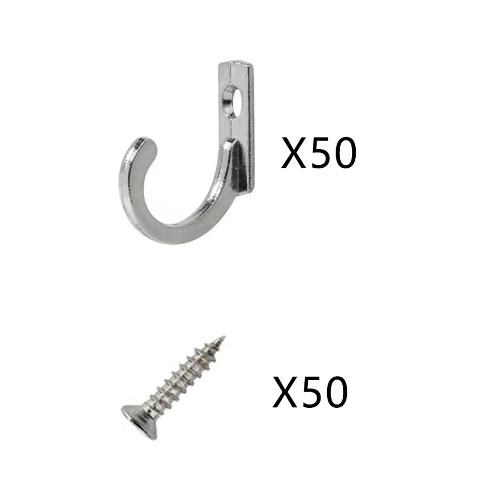 10/50PCS Small Antique Hooks Wall Hanger Curved Buckle Horn Lock Clasp Hook for Wooden Jewelry Hardware Home Coats Hat Clothes