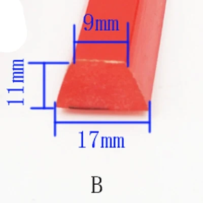 1 m red connected polyurethane triangle conveyor belt PU belt polyurethane industrial belt drive belt Transmission belts