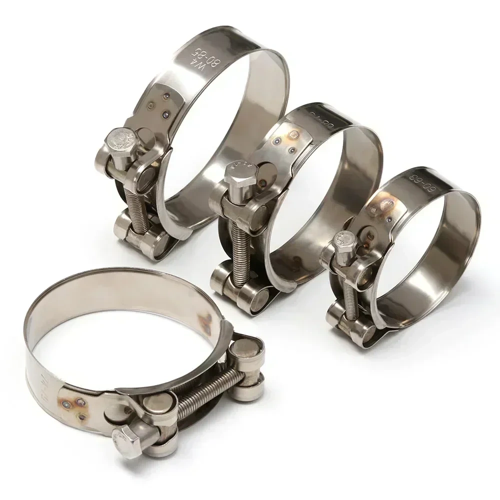 1pcs New Stainless Steel Hose Clamps T Bolt Exhaust Pipe Clip Sealing Welding Marine Clip Repair Tool Hardware Accessories