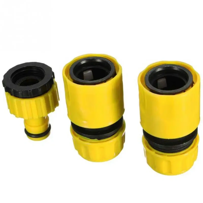 3Pcs/Set Universal ABS Quick Connector Car Wash Water Gun Adapter Garden Lawn Tap Hose Fitting