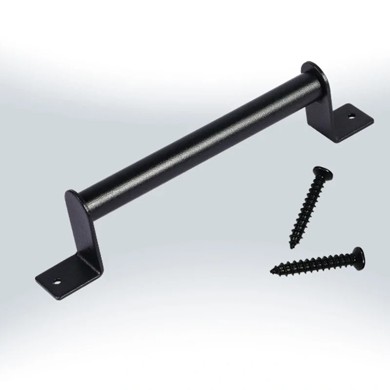 Sliding Barn Door Handle Pull Kit Heavy Duty Large Pull and Flush Set Carbon Steel Vintage Style Sliding Gate for Home Hotel