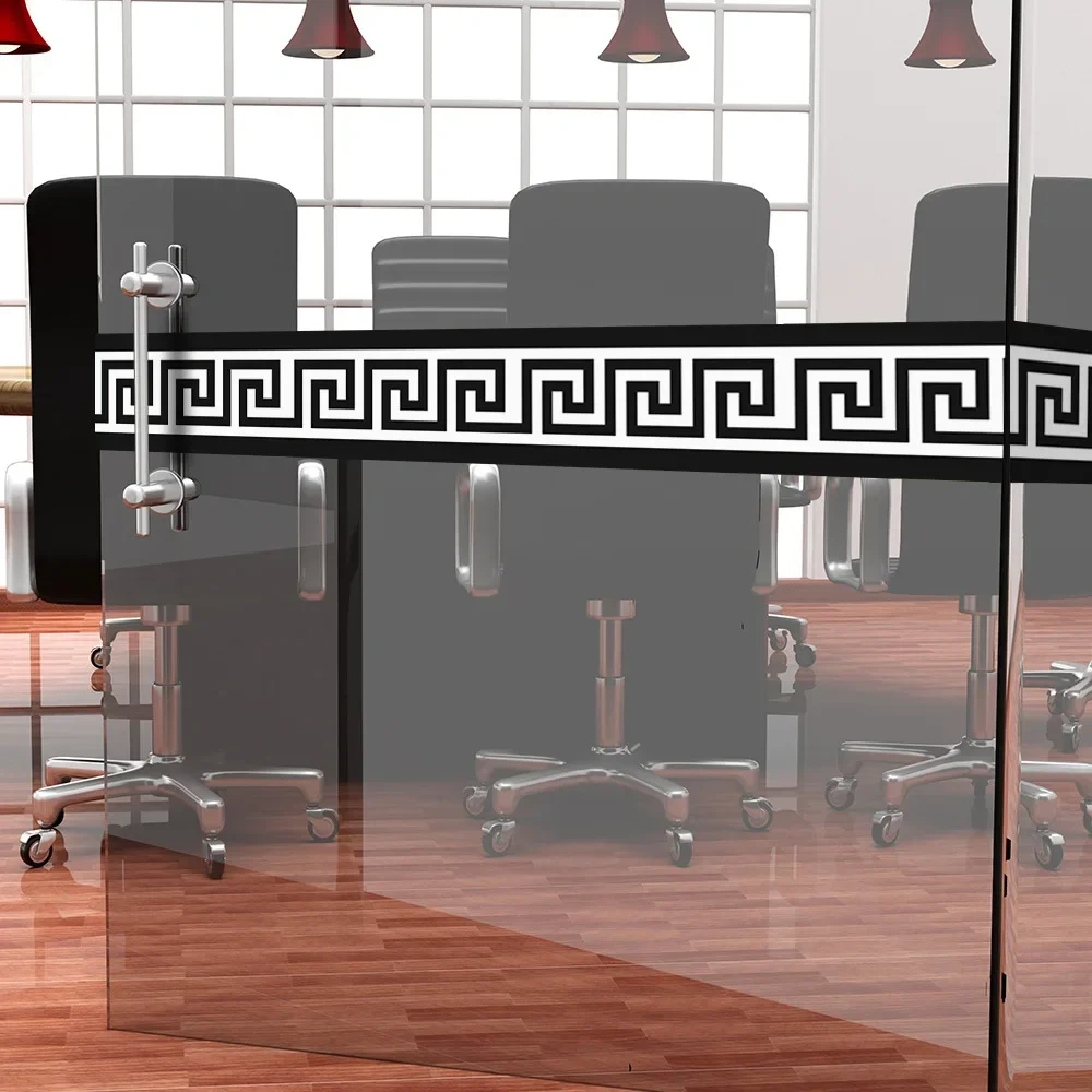 1PC 10*200cm Original Design Geometric Pattern  Removable Waterproof PVC Wall Border Stickers for Home Decors