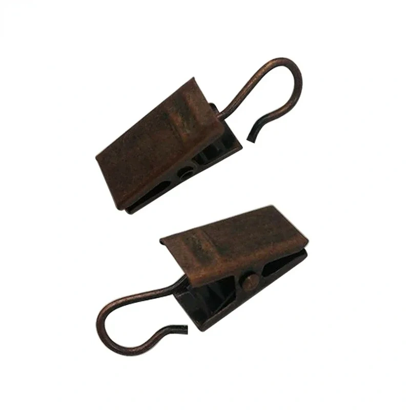20PCS/Set Sturdy and Durable Window Curtain Hook Clips Home Window Accessories Solid Iron Drapery Hook