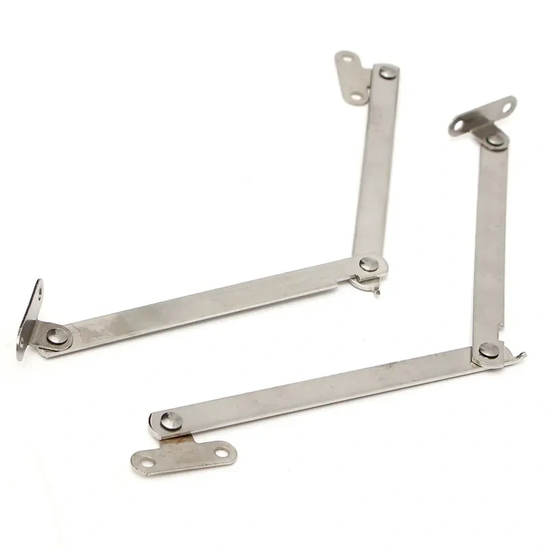 2Pcs Stainless Steel Cabinet Cupboard Furniture Doors Close Lift Up Stay Support Hinge Kitchen Furniture Hardware Portable