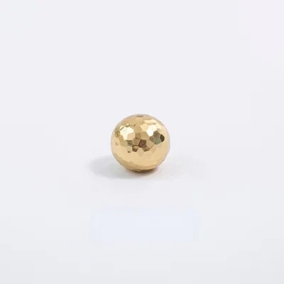 Light luxury round ball Brass Handle hammer pattern single hole pure copper small handle simple drawer wardrobe door handle