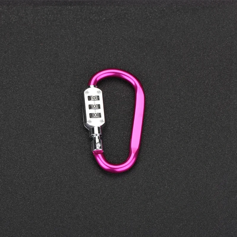 1pcs aluminium alloy Firm Portable Luggage Padlock 3 Dial Suitcase Security Travel Combination Lock Password lock hook