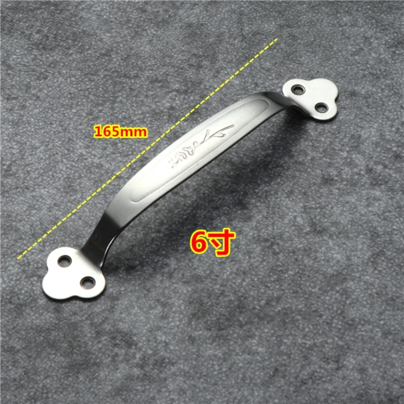 4PCS Stainless steel handle open cabinet door cabinet drawer handle window wooden door old thickened small handle accessories