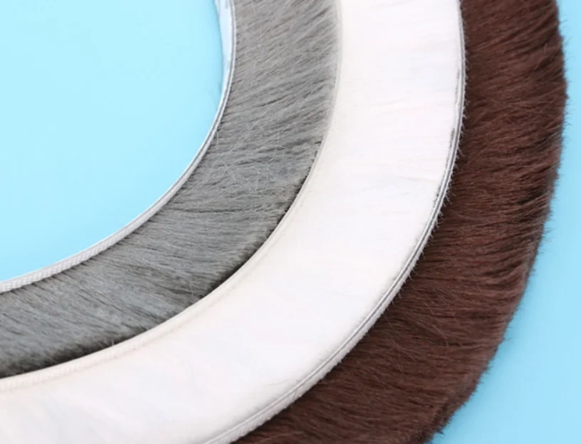 9mm x 23mm  Brush Strip Self Adhesive Door Window Sealing Strip Home Door Window Sound Insulation Wind-proof Strip Gasket