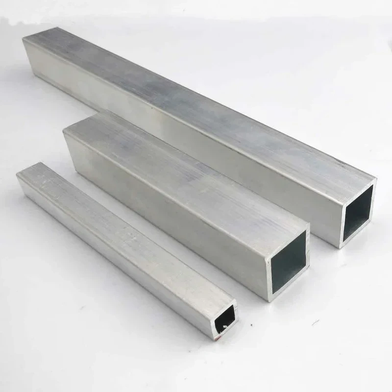 6063 Square Metal Aluminium AL Tube Pipe 10x10mm 20x20mm Customized Length DIY Material for Model Part Accessories  Car Frame