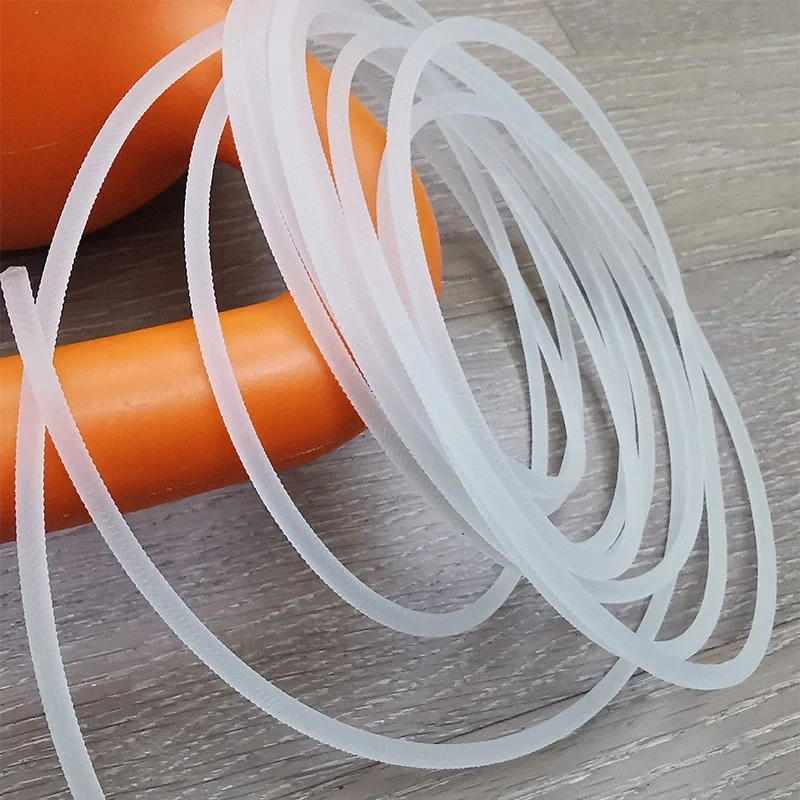 5m Polyurethane Conveyor PU Round belt  high transparent TPU smooth-surface transmission belt beef tendon solid strip