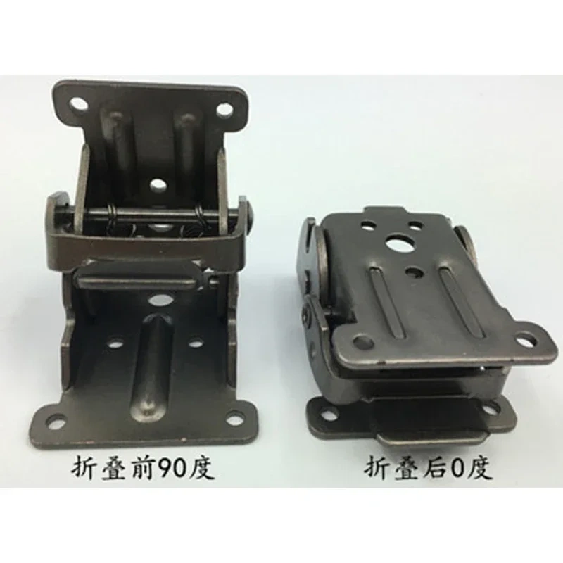 4Pcs Collapsible Support Frame Self-Locking Hinge Table Leg Fittings And Gussets - For Folding Legs Folding Workbench