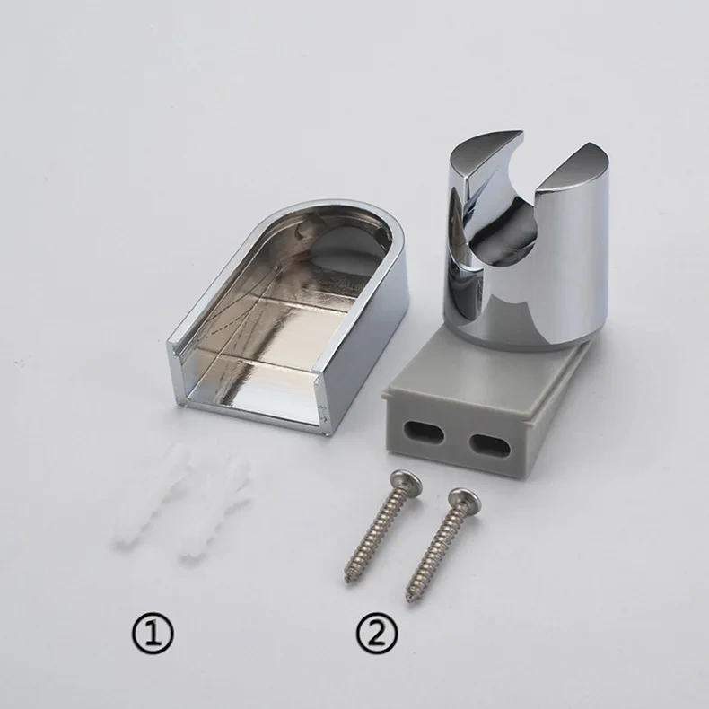 1Pcs Adjustable ABS Chrome Handheld Shower Holder Bracket Rail Bracket Slider Shower Wall Mounting Brackets for Shower Head