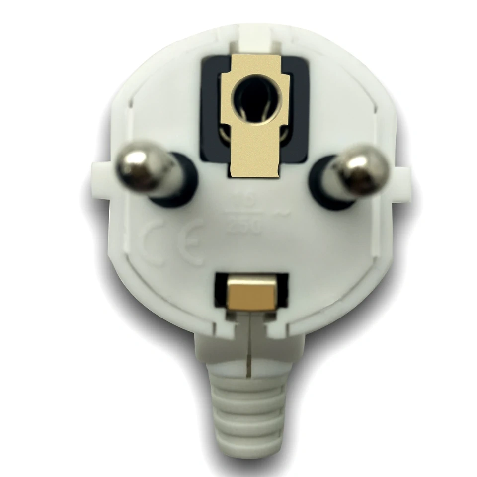 Eu AC Power Schuko Adapter Rewireable Europe Electrica Plug Male Sockets Outlets Adaptor Adapter Extension Cord Detachable Plug