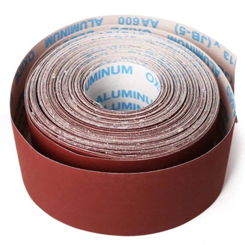 10cmx100cm Woodworking polished gauze roll shredded sandpaper  furniture metal sanding cloth #80/120/150/180/240/320/400/600M