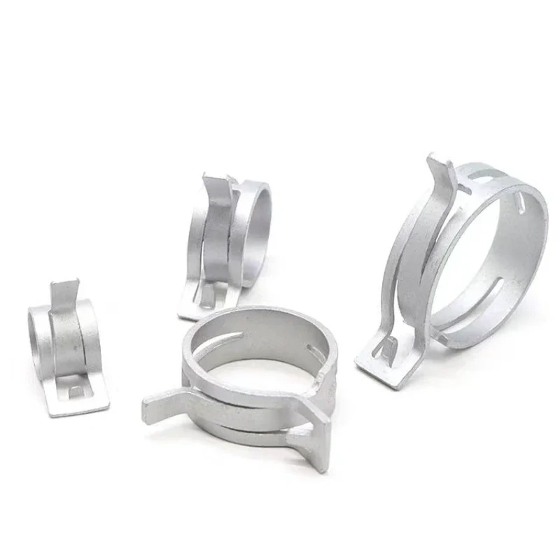 80Pcs/Set 7-18mm Spring Clip Hose Clamp Fastener Fuel Line Hose Water Pipe Air Tube Car Plumbing Tools