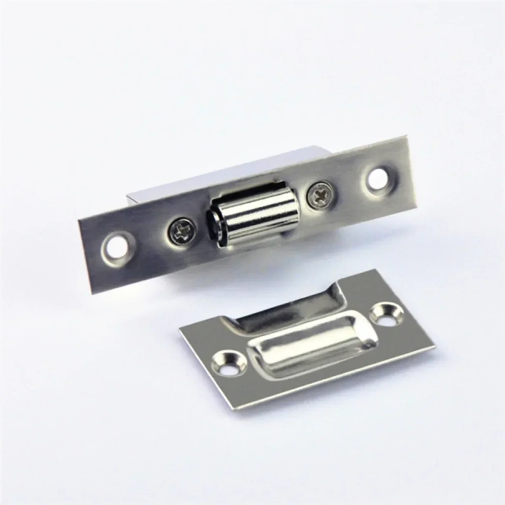 High-quality Hidden Stainless Steel Door Latches Cupboard Cabinet Roller Latch Lock Wooden Door Stops Home Furniture Hardware