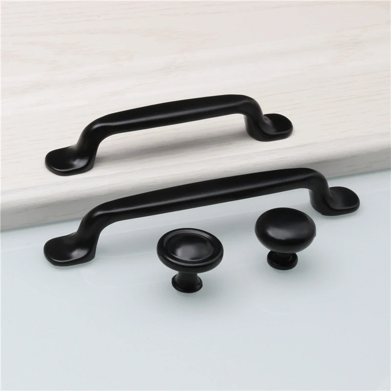 Durable Black Handles for Furniture Cabinet Knobs and Handles Kitchen Handles Drawer Knobs Cabinet Pulls Cupboard Handles Knobs