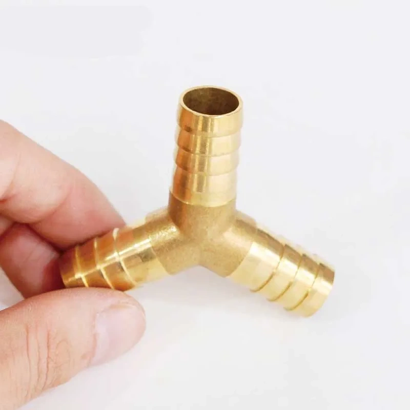 Brass Barb Pipe Fitting 3 way connector For 4mm 5mm 6mm 8mm 10mm 12mm 16mm 19mm hose copper Pagoda Water Tube Fittings