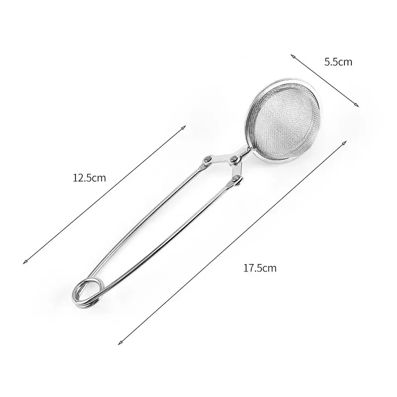 Tea Infuser Stainless Steel Sphere Mesh Tea Strainer Coffee Herb Spice Filter Diffuser Handle Tea Ball Match Bags