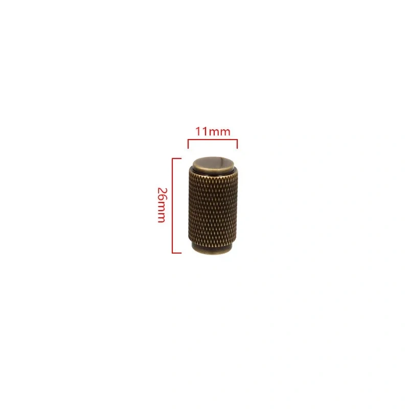 1pcs Light luxurious contracted bronze solid brass knurled handle drawer door handle cabinet knobs