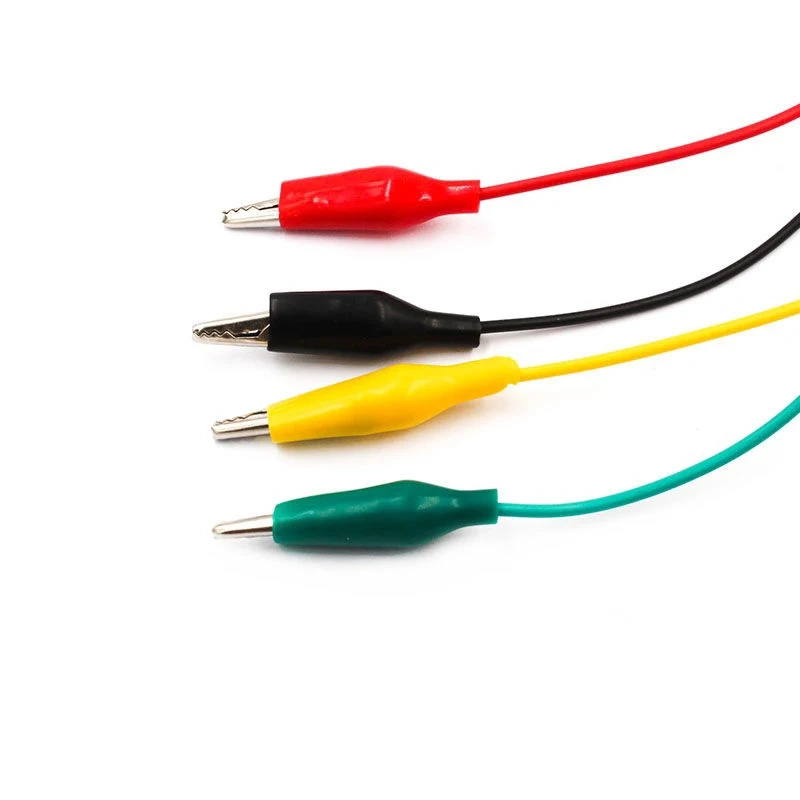 10pcs 50cm Alligator Clips  Portable Double-ended  Crocodile Cable Multifunctional  Jumper Wire Test Leads
