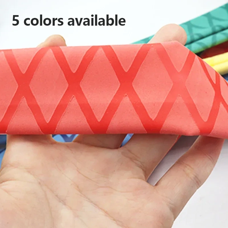 1M Anti-slip heat shrink tube for fishing rod DIY electrical insulation 5 colors 15/18/20/22/25/28/30/35/40/50mm