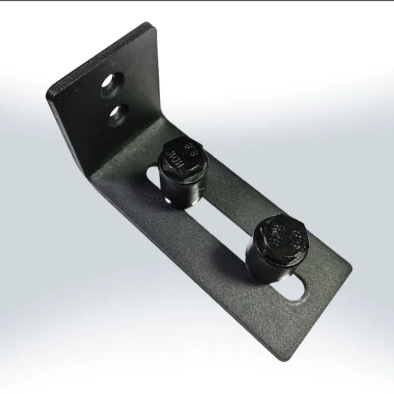Heavy Duty Sliding Barn Door Floor Guide,Adjustable Roller,Wall Mount System,Flush Bottom Design Double Roller Bearing