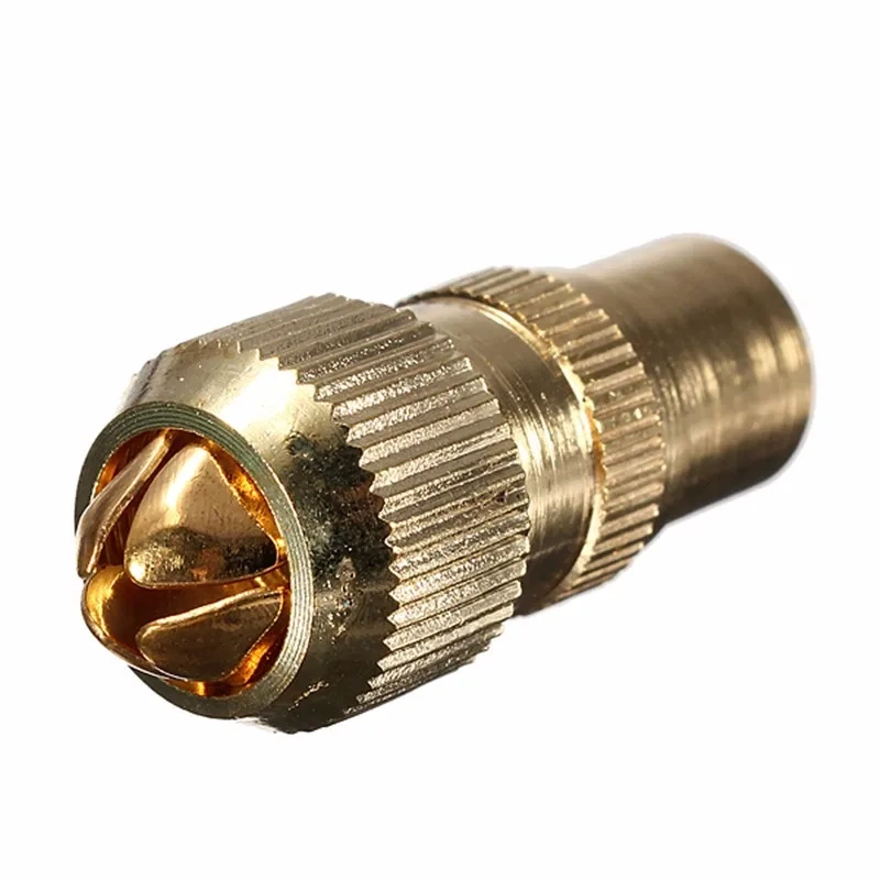 1Pcs Gold Plated Male TV Aerial Connector - RF Coax Cable Plug Freeview Coaxial