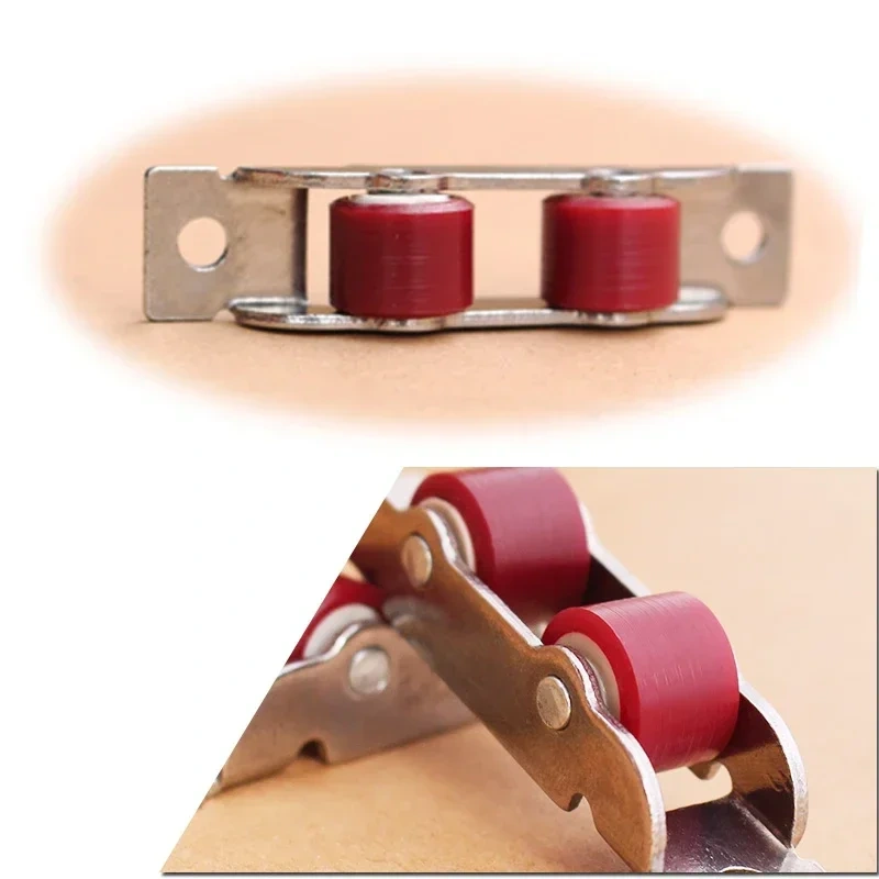 4 Pcs/lot stainless steel door window silent nylon pulley slot wheel sliding door fittings glass door sliding rollers
