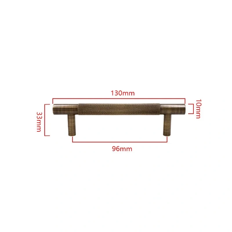 1pcs Light luxurious contracted bronze solid brass knurled handle drawer door handle cabinet knobs